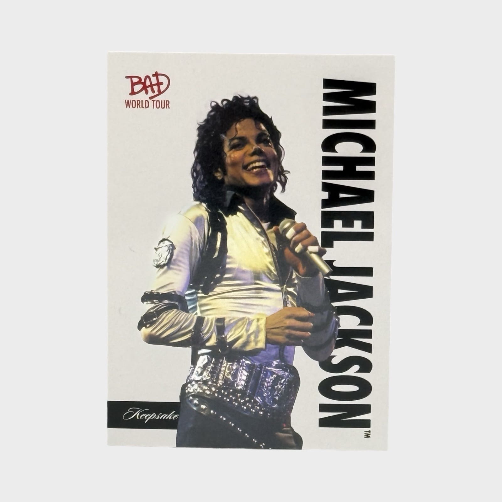 Michael Jackson BAD Tour Keepsake Trading Card #24 | Base