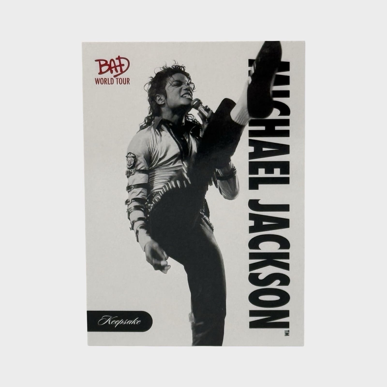 Michael Jackson BAD Tour Keepsake Trading Card # 27 Base – Michael
