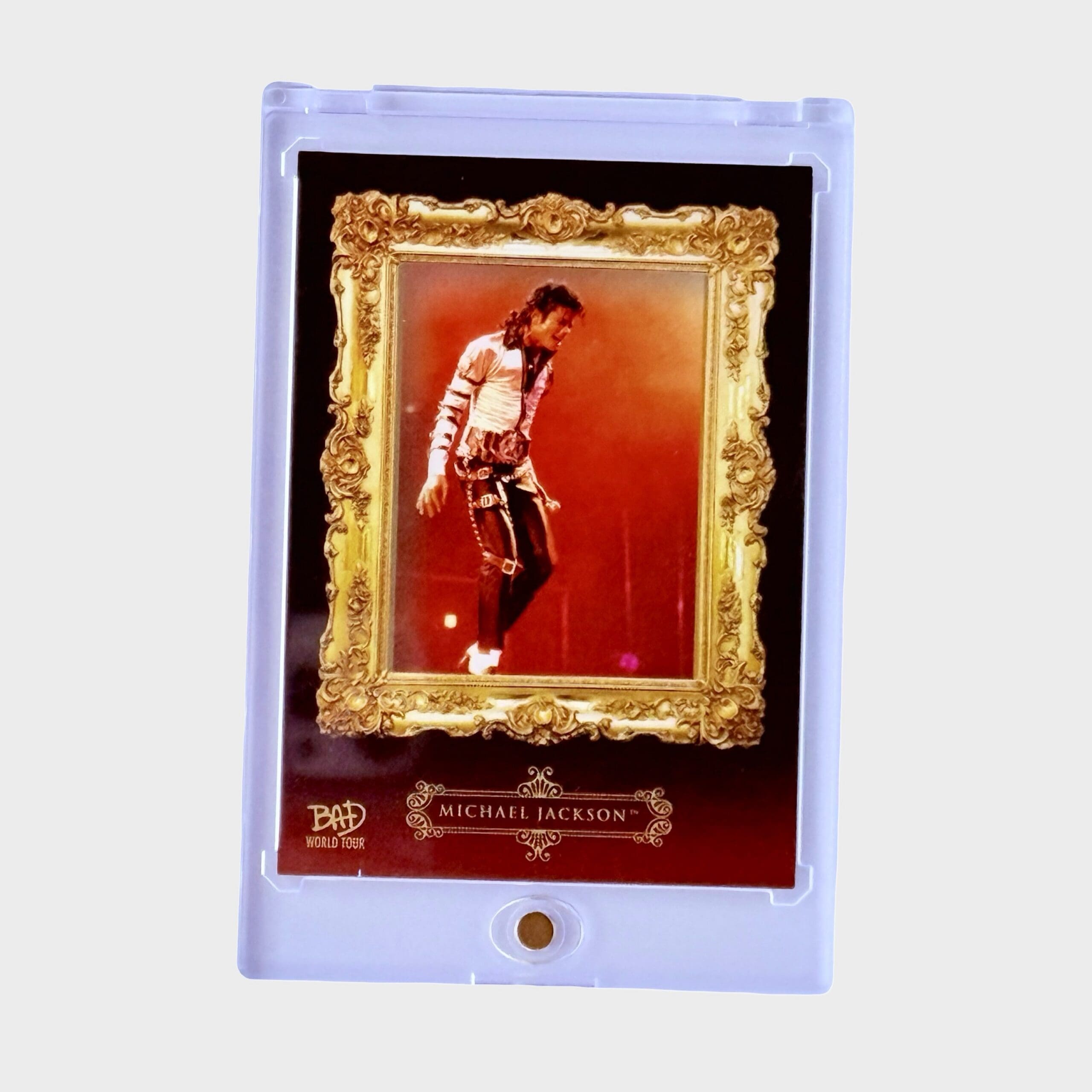 Michael Jackson BAD Tour Keepsake Trading Card # 225 Gallery Red