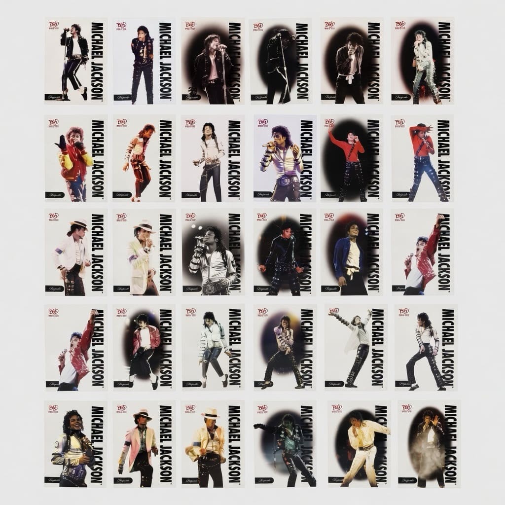 Michael Jackson BAD Tour Keepsake Full Base Trading Card Set # 1