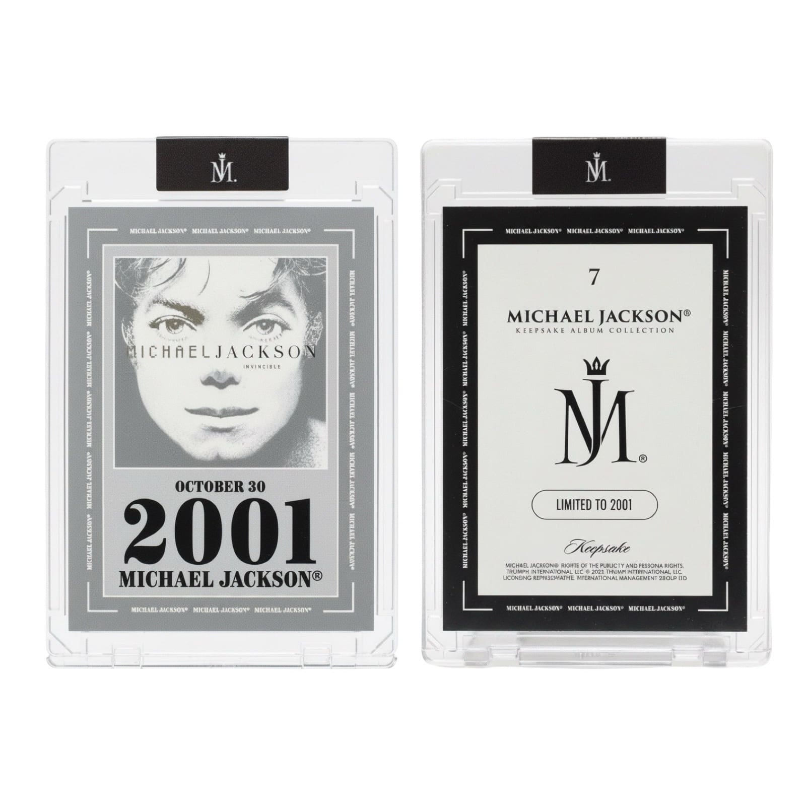 Michael Jackson Keepsake Album Collection Trading Card Invincible
