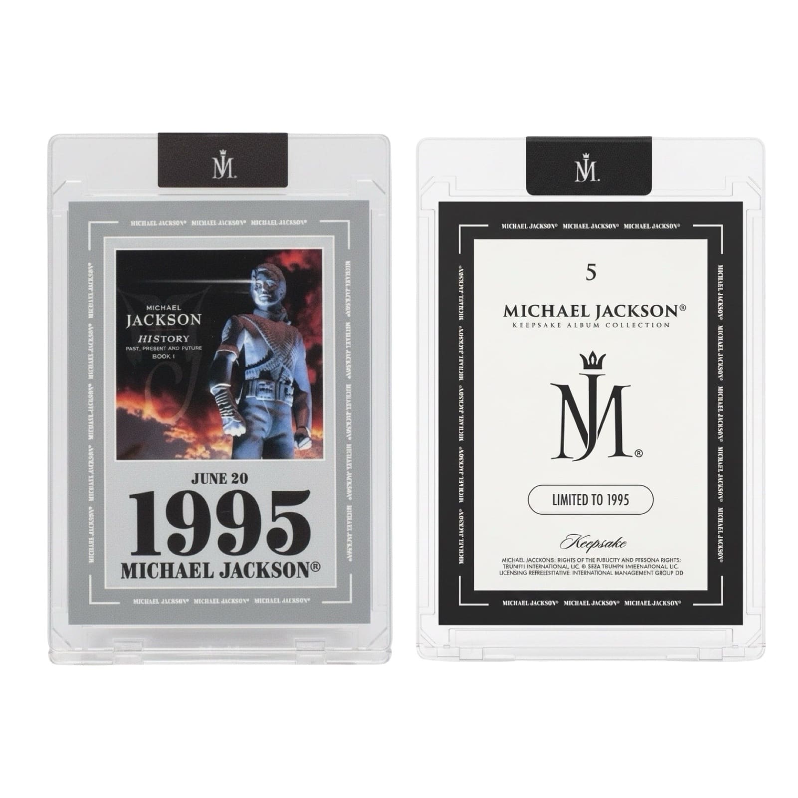 ETERNAL マイケル・ジャクソン トレーディングカード 05/99 Michael Jackson Keepsake Album Collection Trading Card 'HIStory' 5