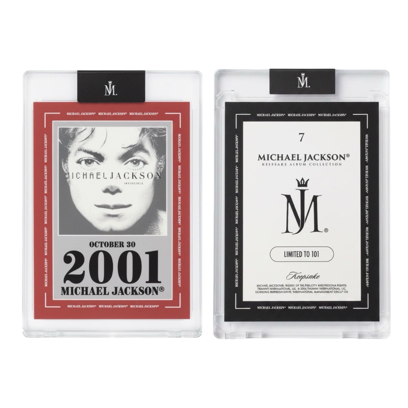 Michael Jackson Keepsake Album Collection Trading Card 'Invincible