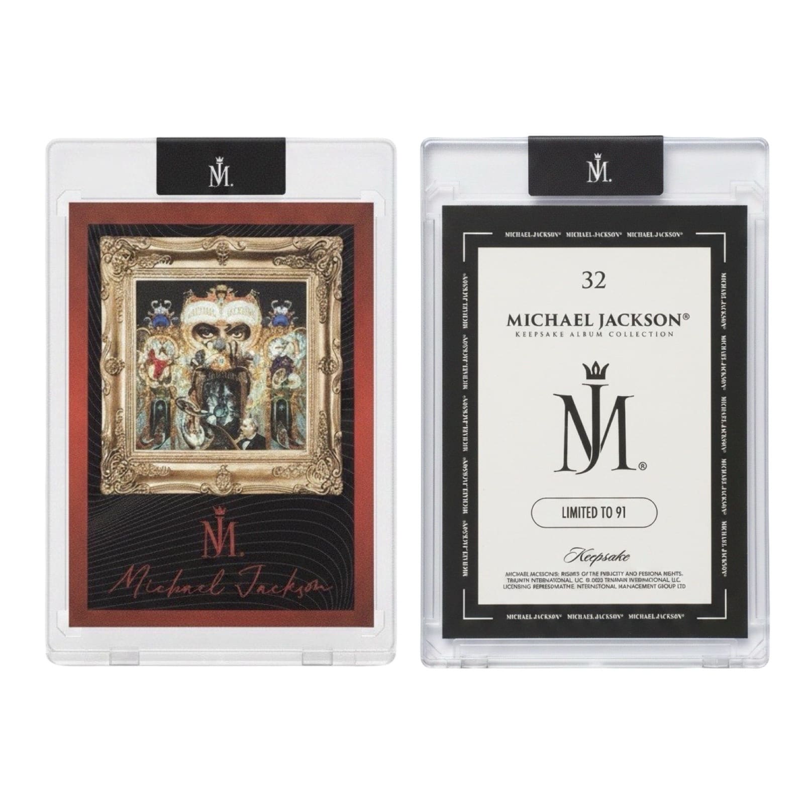 Michael Jackson Keepsake Album Collection Trading Card Dangerous
