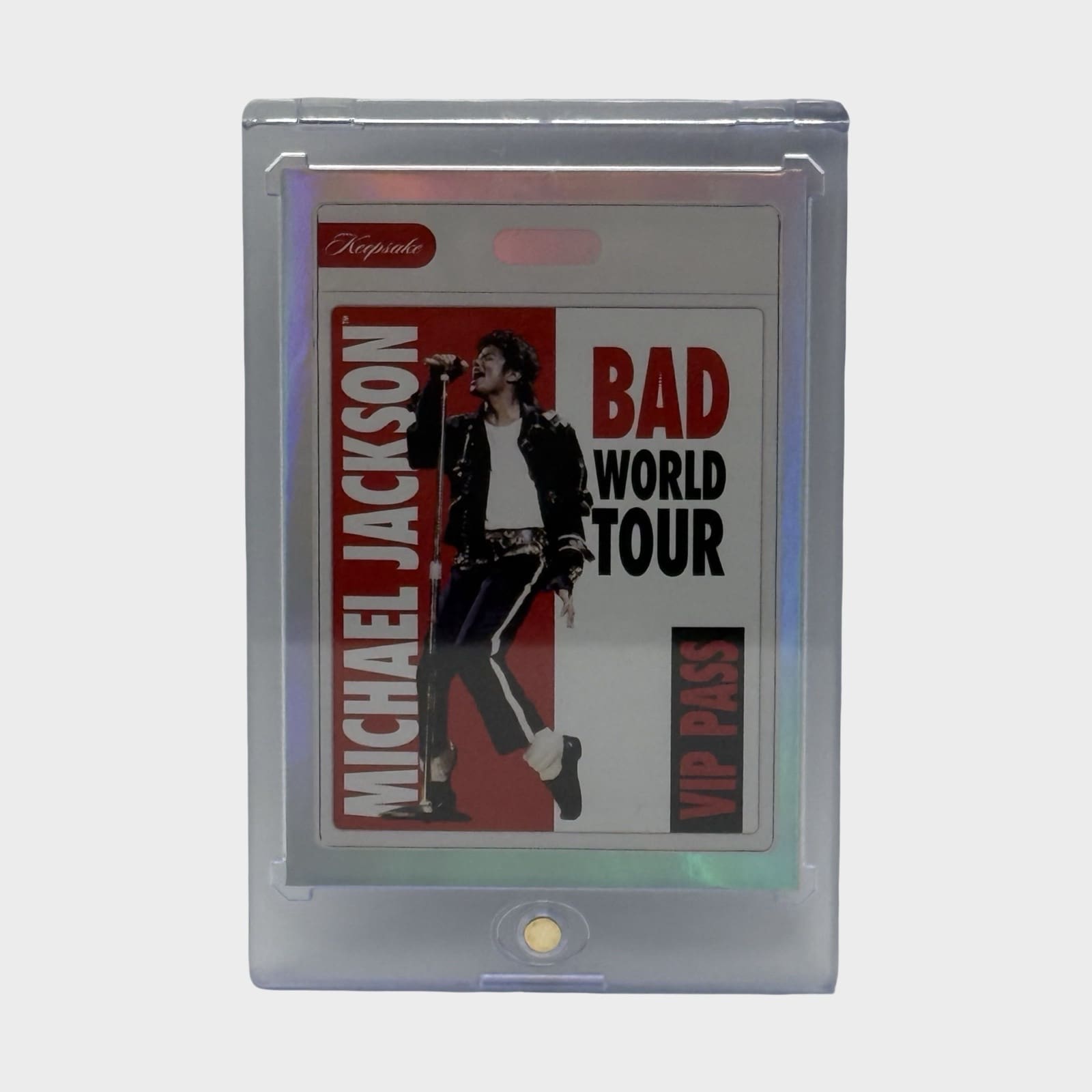Michael Jackson BAD Tour Keepsake Trading Card # 104 Base VIP Pass