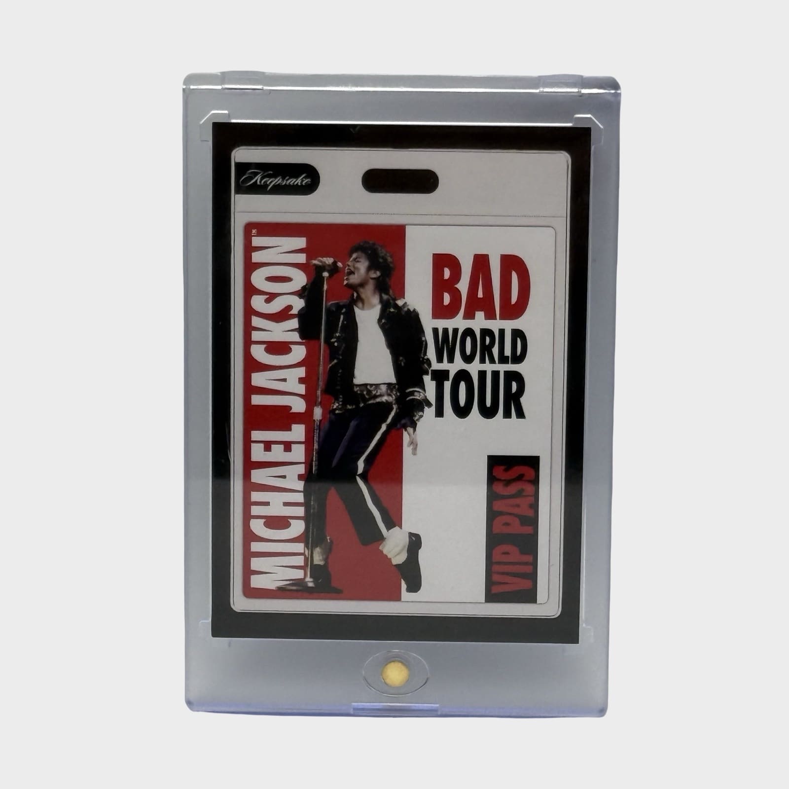 Michael Jackson BAD Tour Keepsake Trading Card # 104 Base VIP Pass