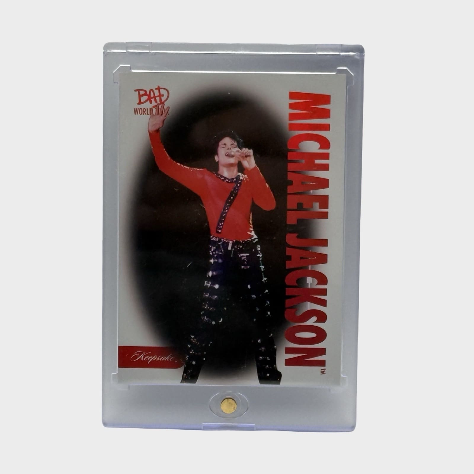 Michael Jackson BAD Tour Keepsake Trading Card # 11 Red Parallel