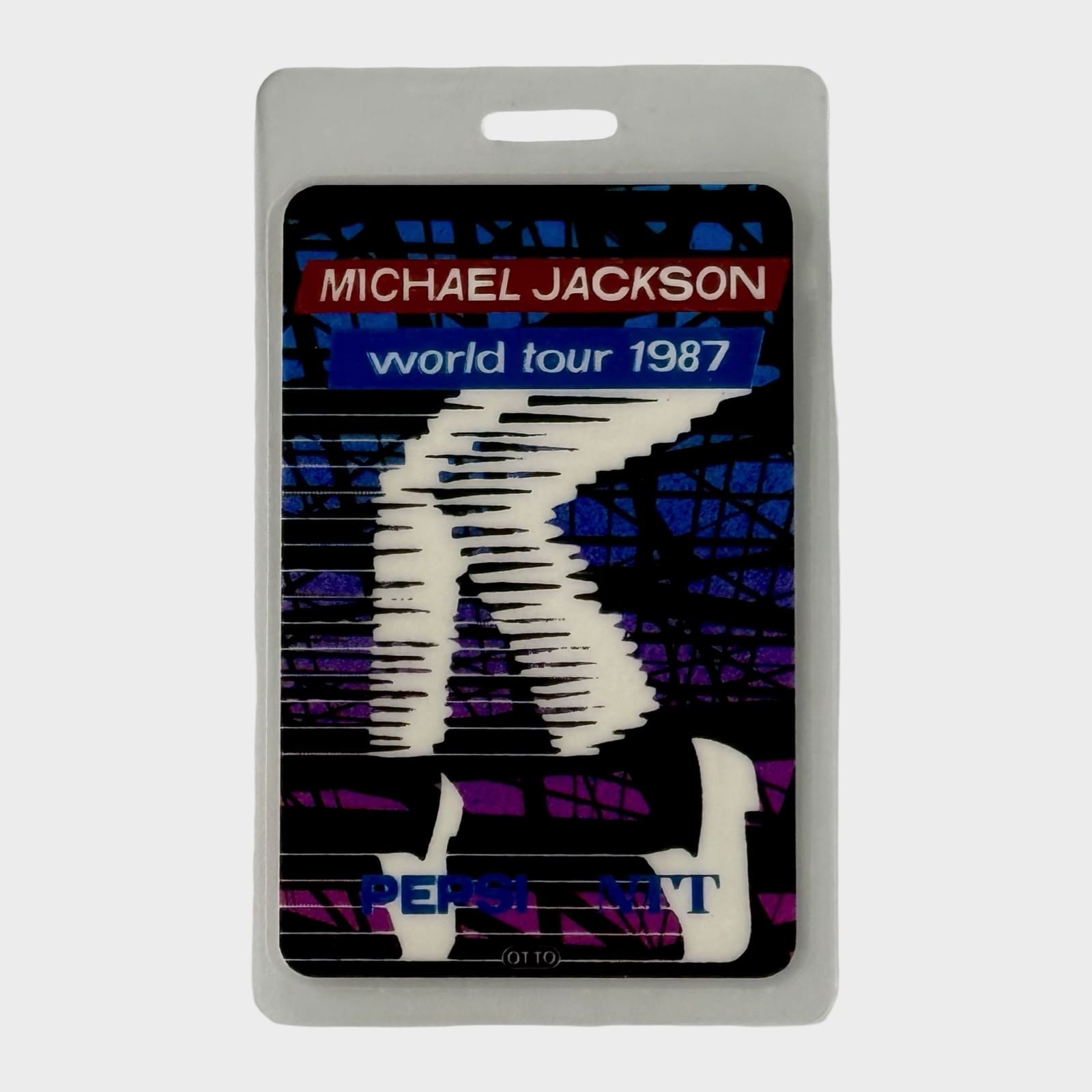 Michael Jackson BAD Tour Laminated Backstage Pass – Michael