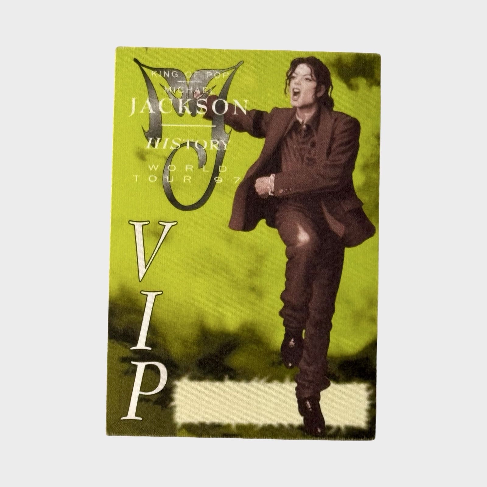 Michael Jackson HIStory Cloth Backstage Pass VIP – Michael Jackson