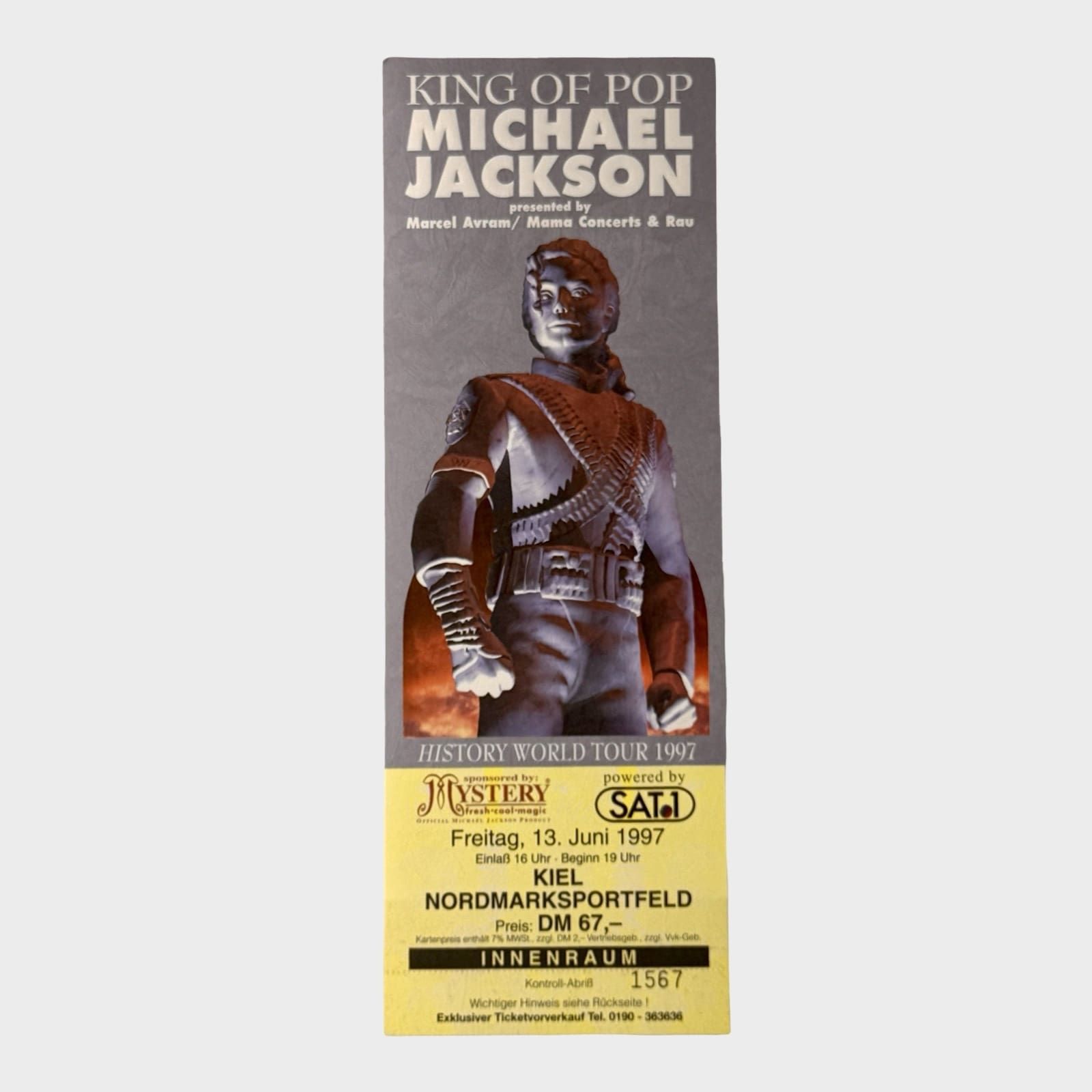 ❣️期間限定セール❣️MICHAELJACKSON HISTORYCONTINUES Michael Jackson HIStory World Tour Kiel Germany June 13, 1997