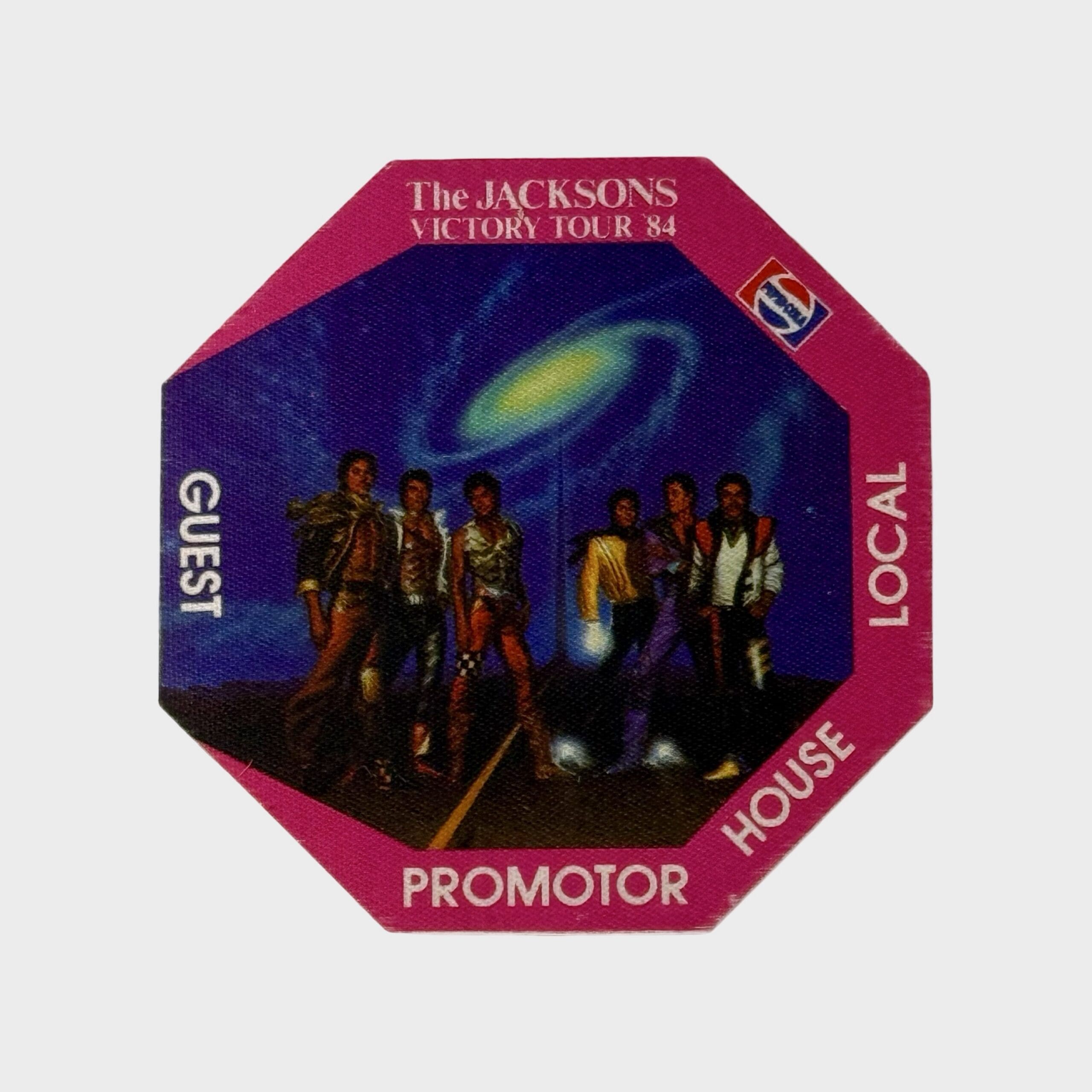 Jacksons Victory Tour Cloth Backstage Pass Guest Local House