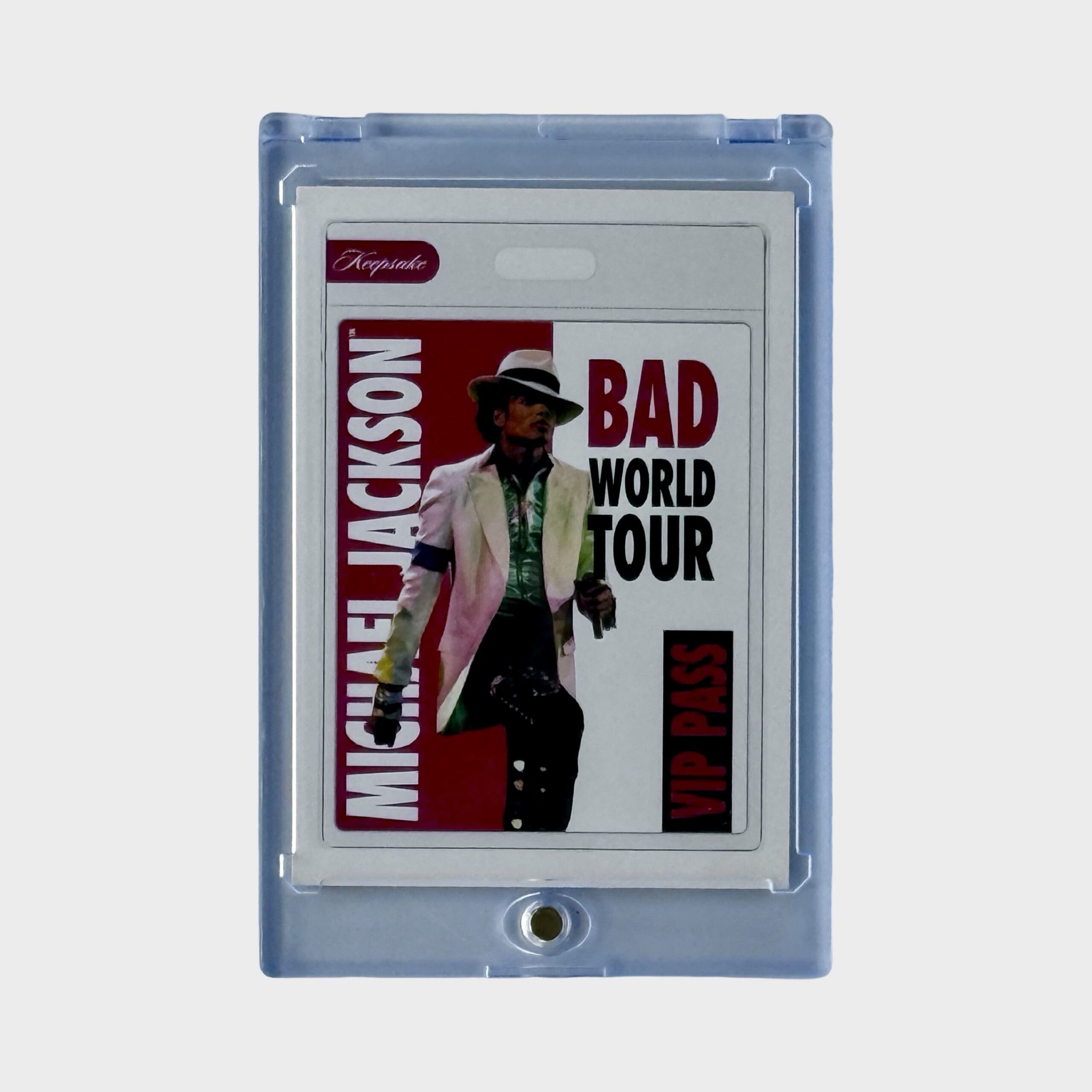 Michael Jackson BAD Tour Keepsake Trading Card # 120 VIP Pass