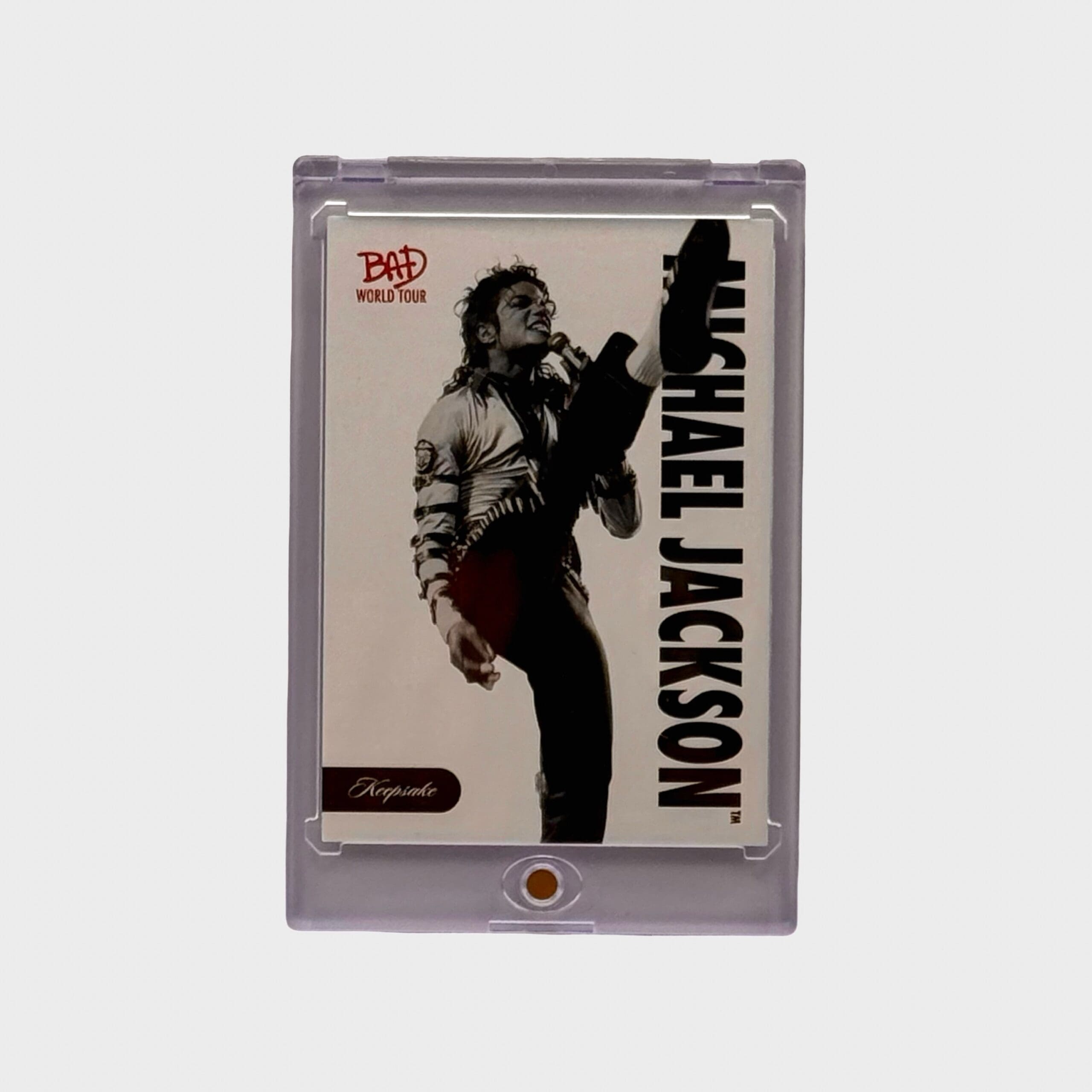 Michael Jackson BAD Tour Keepsake Trading Card # 27 Base Rainbow