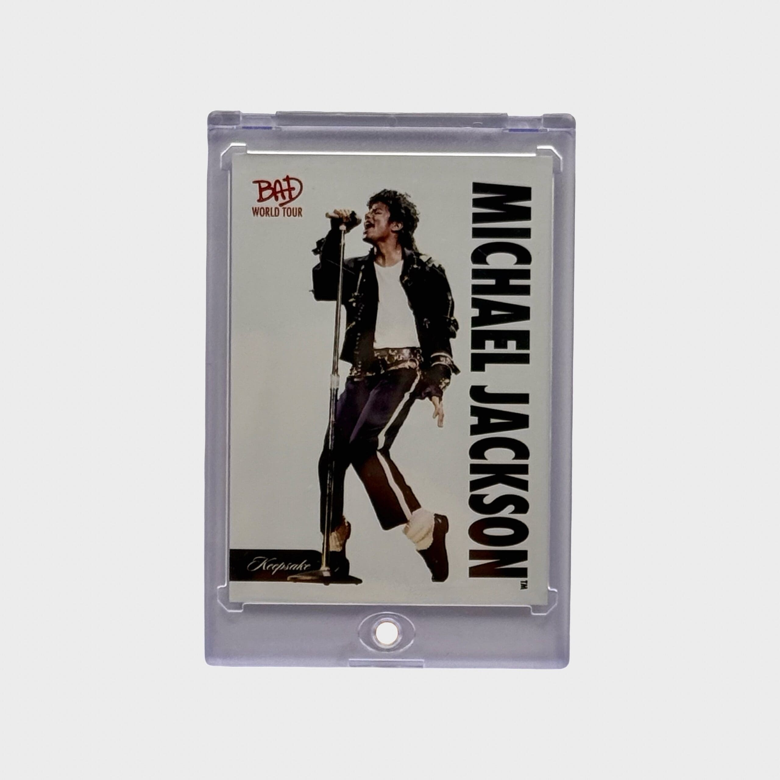 Michael Jackson BAD Tour Keepsake Trading Card #1 | Base | Rainbow