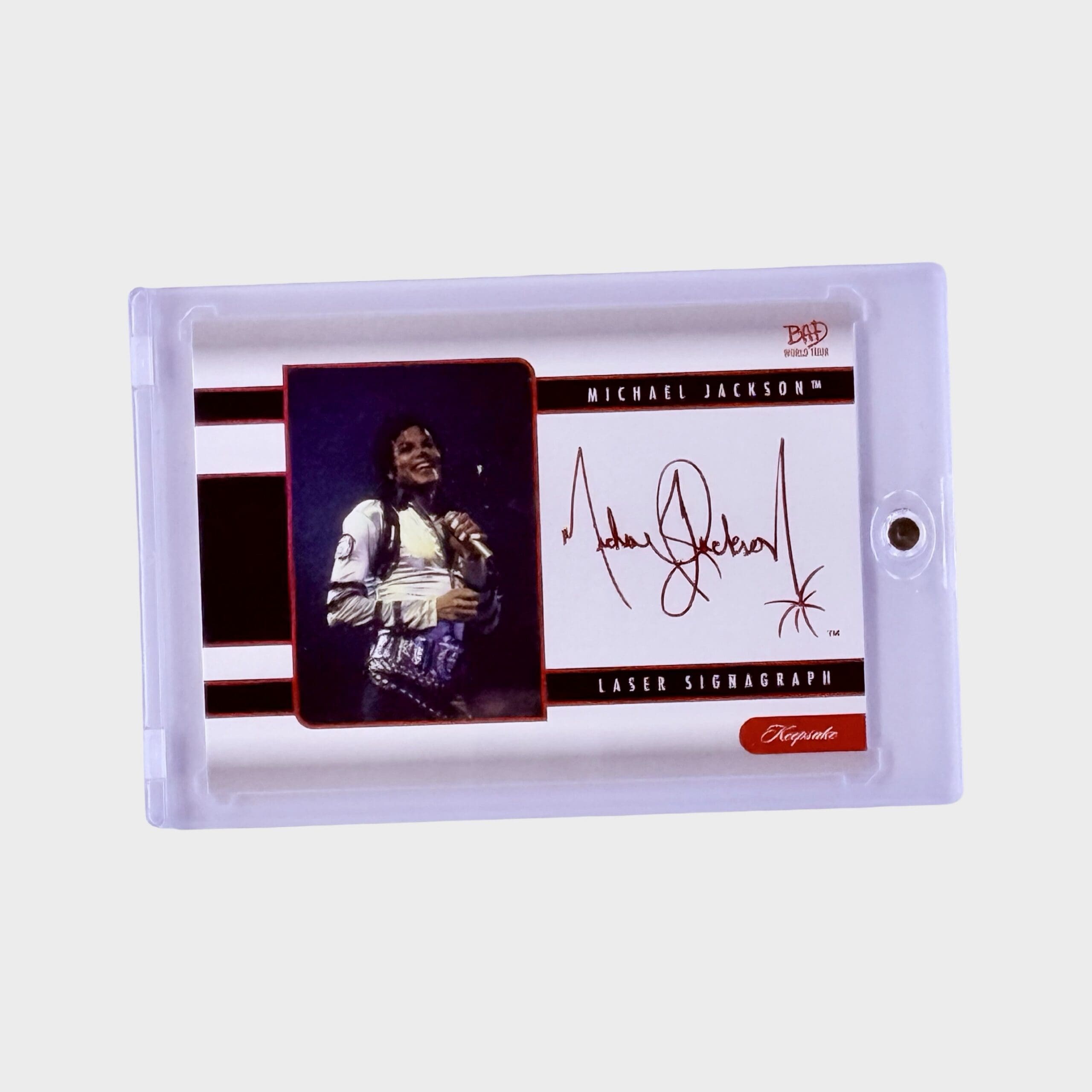Michael Jackson BAD Tour Keepsake Trading Card # 135 Laser
