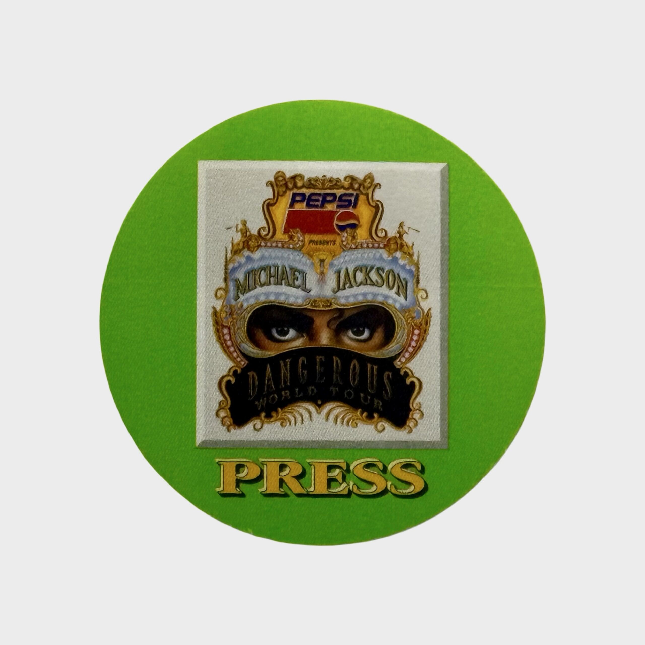 Michael Jackson 当時物　非売品　まとめ売り　13枚 Michael Jackson Dangerous Tour Cloth Backstage Pass Press