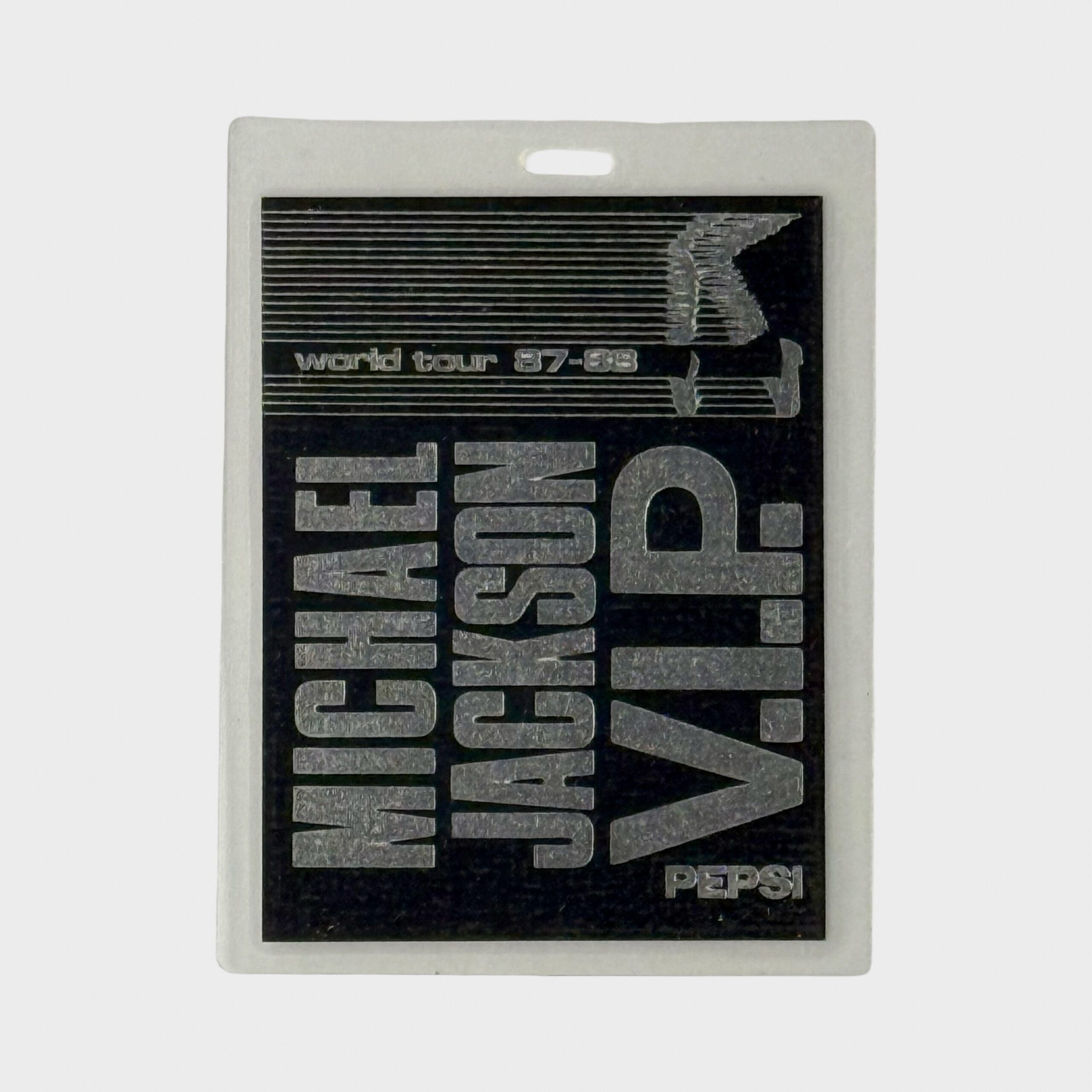 Michael Jackson BAD Tour Laminated VIP Backstage Pass – Michael