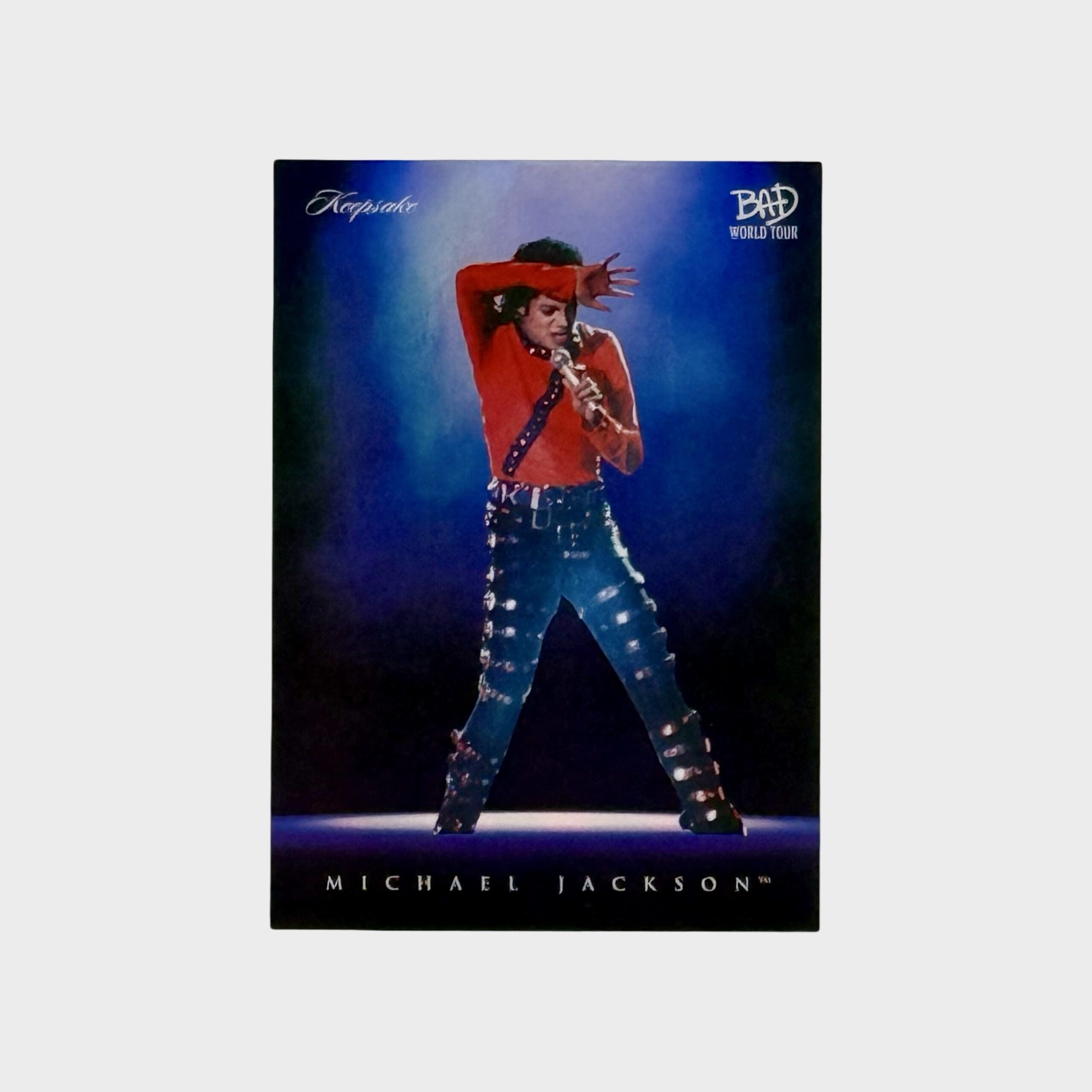 その他 MICHAEL JACKSON Bad World Tour Michael Jackson BAD Tour Keepsake Trading Card #42 | Spotlight