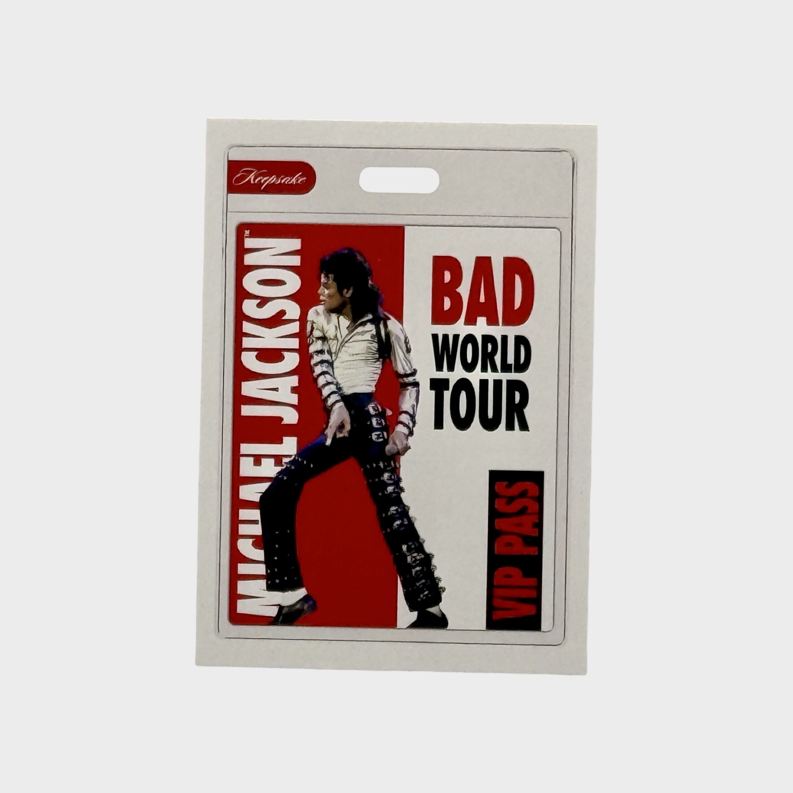 Michael Jackson BAD Tour Keepsake Trading Card #119 | VIP Pass