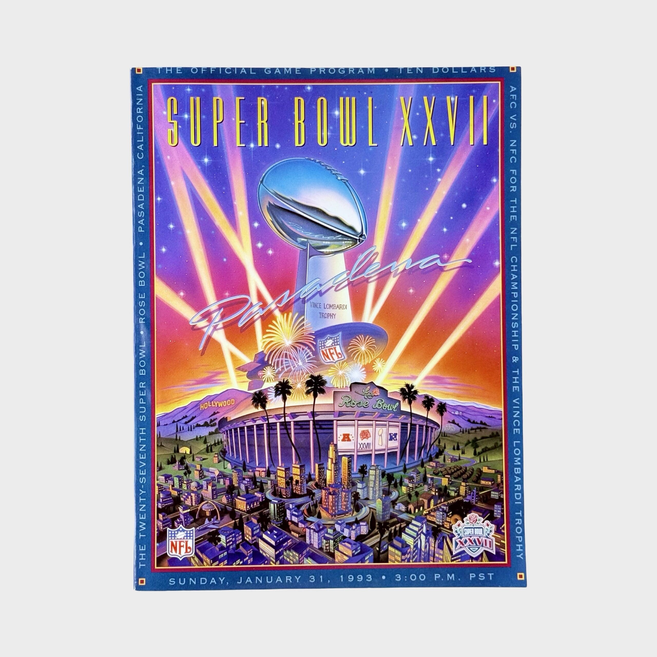 Michael Jackson Super Bowl XXVII Official Program – Michael