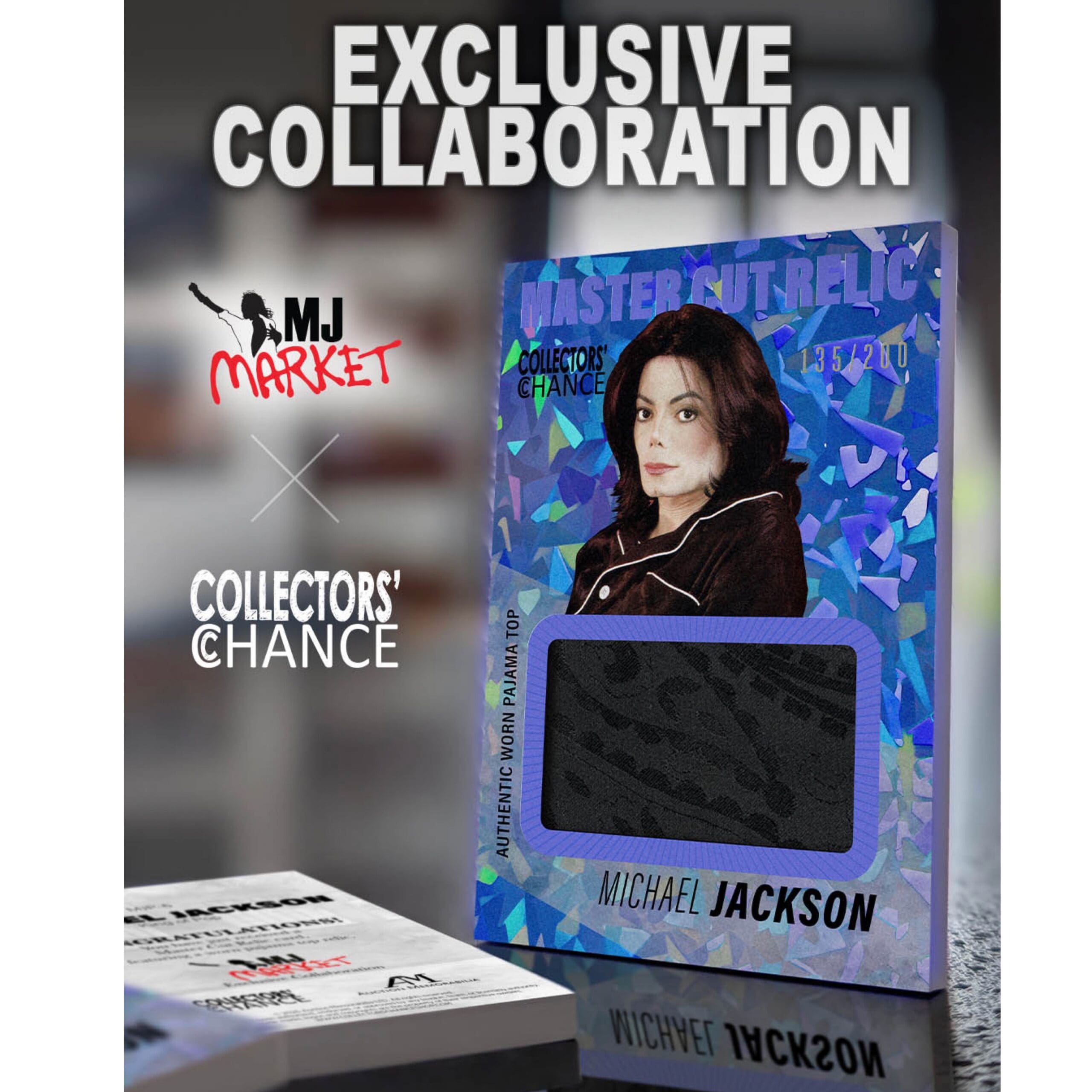 10枚限定 Michael Jackson Relic Card Michael Jackson Worn Pajama Relic Card – Blue Cracked Ice Edition