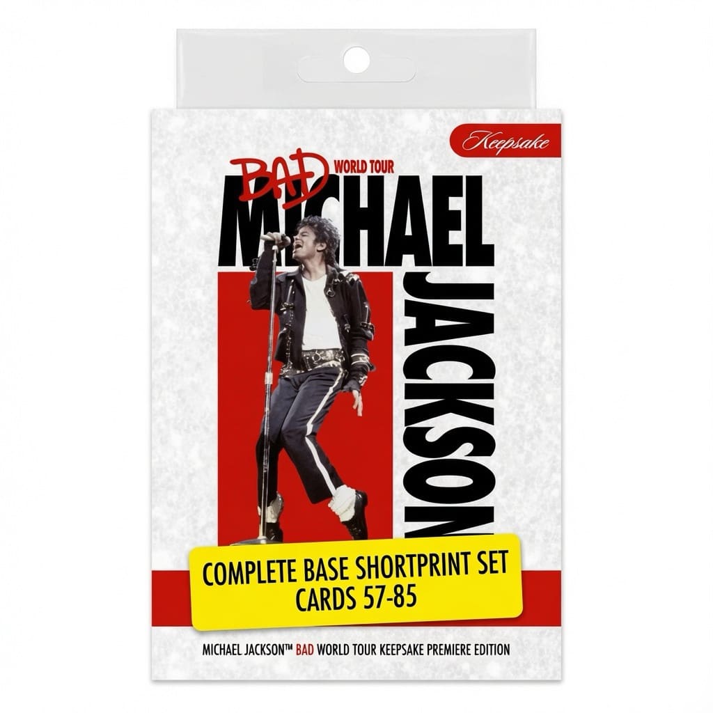 Michael Jackson BAD Tour Keepsake Trading Card Full Shortprint Set