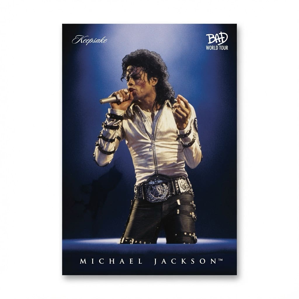 Michael Jackson BAD Tour Keepsake Trading Card #40 | Spotlight