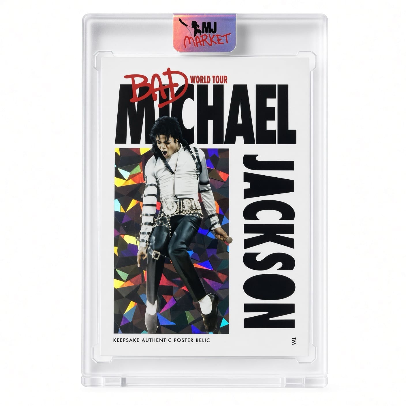 Michael Jackson BAD Keepsake Trading Card # 275 Platinum Poster