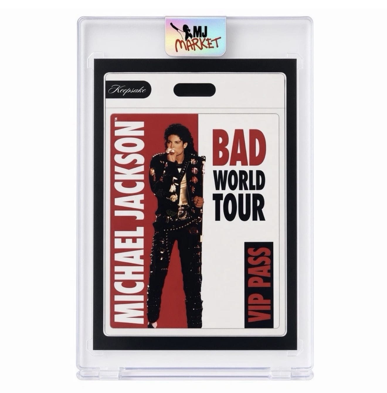 Michael Jackson Bad World Tour Keepsake VIP Pass Card #105