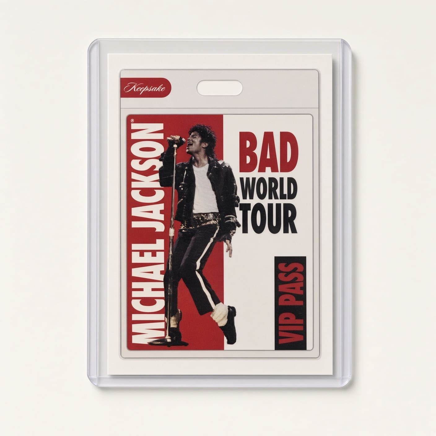 Michael Jackson BAD Tour Keepsake Trading Card #104 | VIP Pass