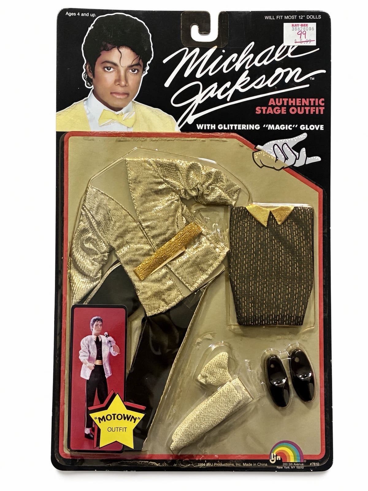 Michael Jackson Motown 1984 LJN Stage Outfit 12″ Doll Clothes