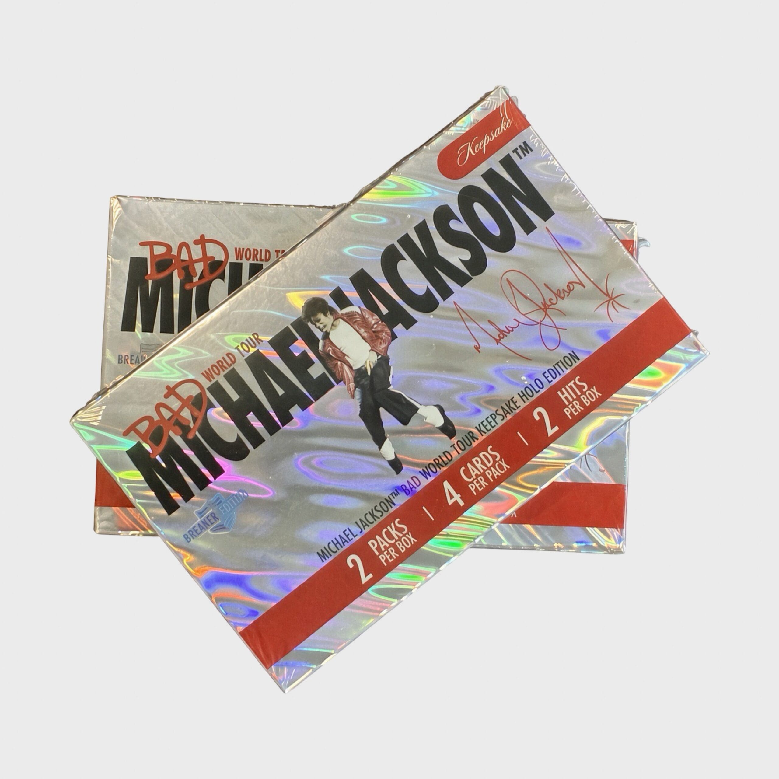 Michael Jackson BAD World Tour Keepsake Holo Breaker Two Box Deal